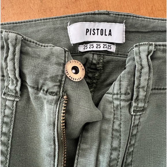 Pistola “Mara” green cropped pants. Size 25. - Picture 2 of 6